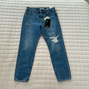 Blue Distressed Women's Jeans